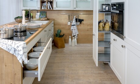 Ein Hygge-Wohngefühl kann man auch in der Küche erschaffen Ein Hygge-Wohngefühl kann man auch in der Küche erschaffen